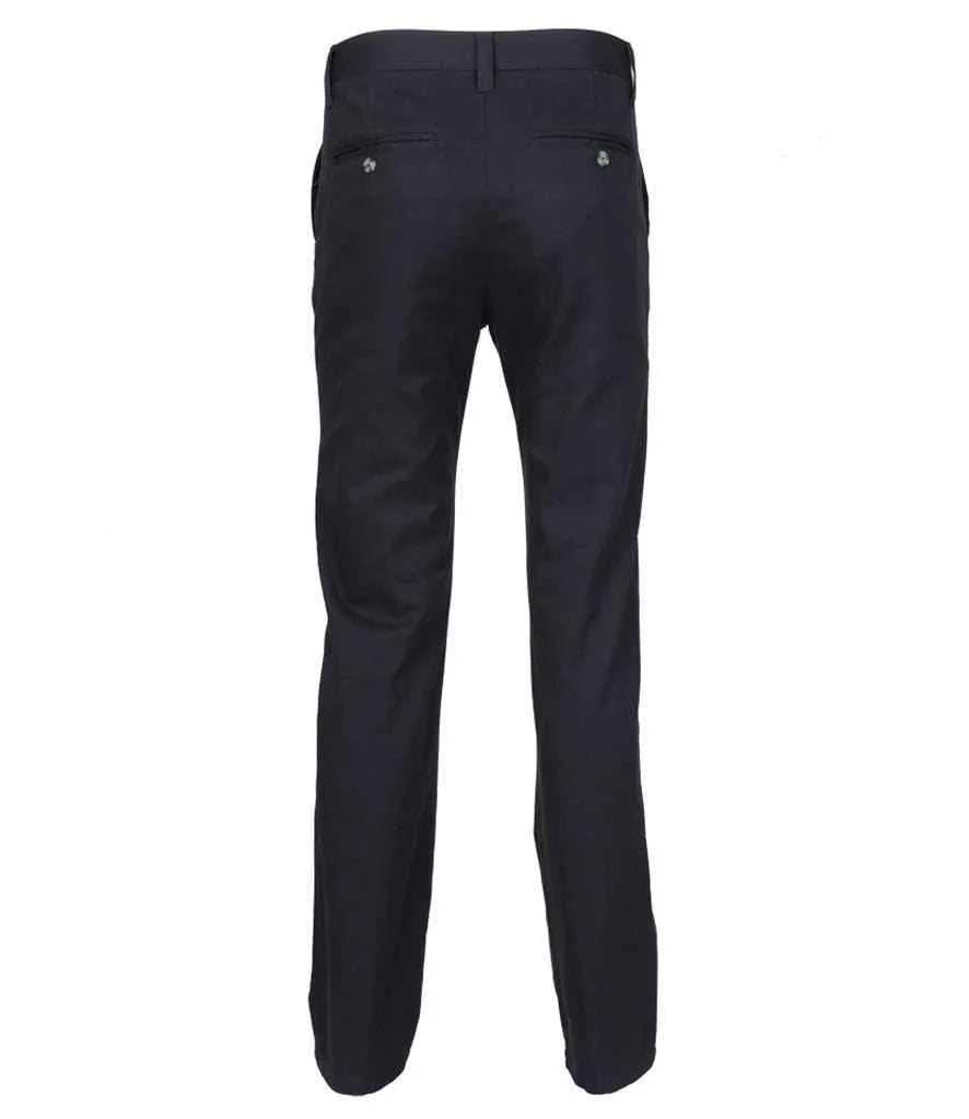 65/35 Flat Fronted Chino Trousers - HB640 - Brand It Essex Ltd