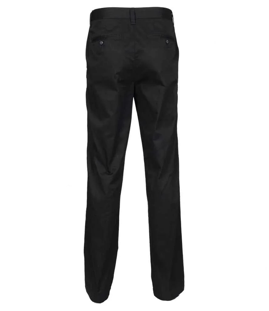 Henbury Ladies 65/35 Flat Fronted Chino Trousers - Brand It Essex Ltd
