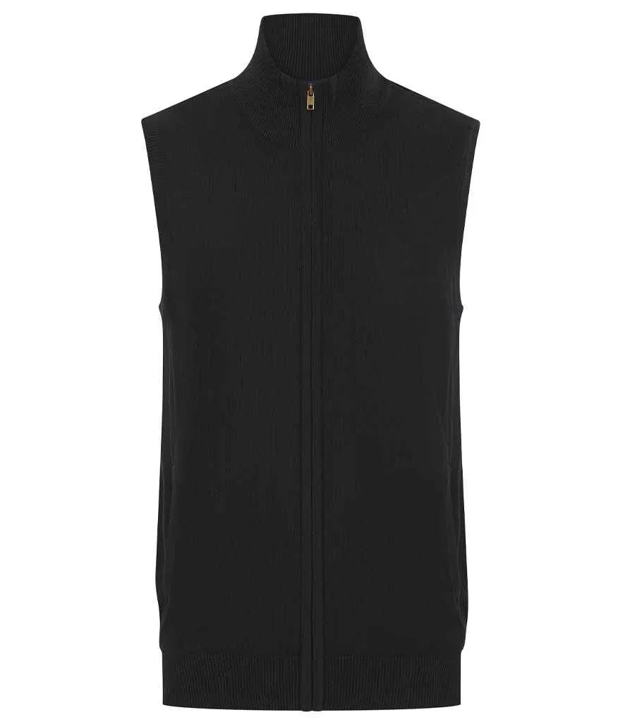 Personalised Custom Branded Henbury Sleeveless Zip Through Jumper - Brand It Essex Ltd
