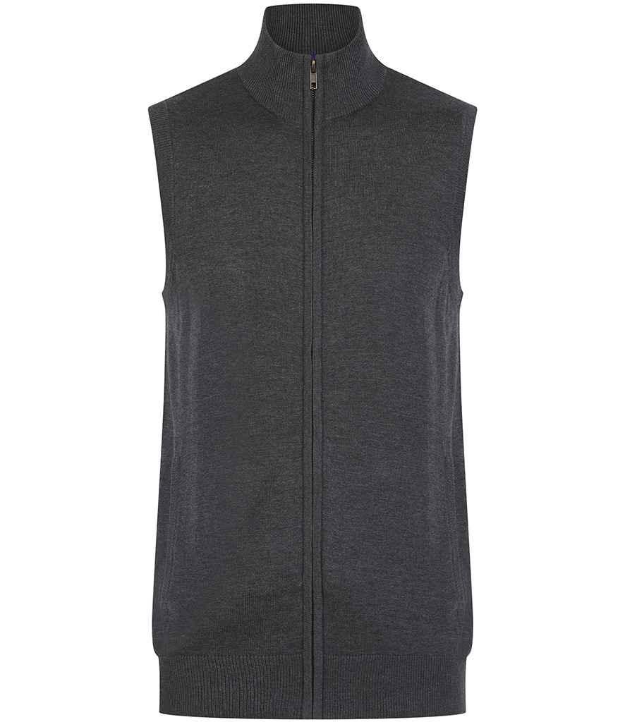 Personalised Custom Branded Henbury Sleeveless Zip Through Jumper - Brand It Essex Ltd