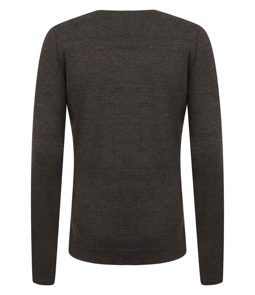 Ladies Lightweight Cotton V Neck Sweater - HB721 - Brand It Essex Ltd