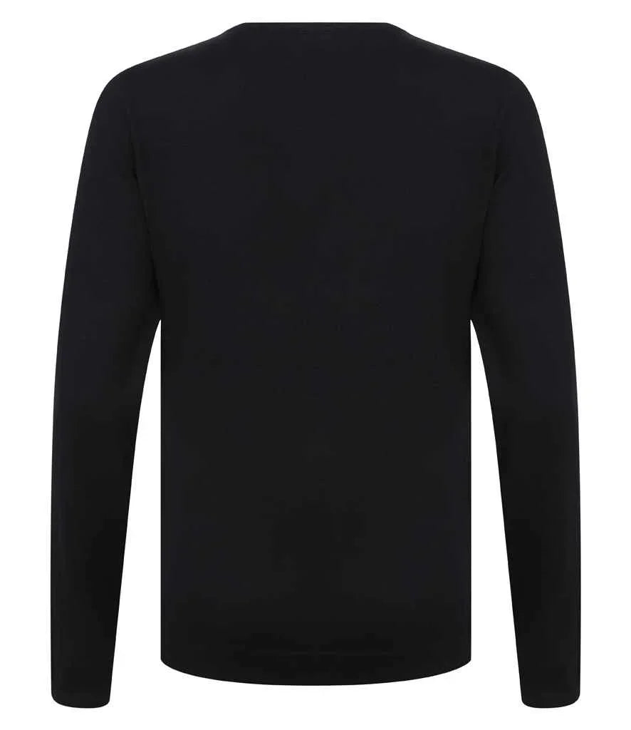 Ladies Lightweight Cotton V Neck Sweater - HB721 - Brand It Essex Ltd