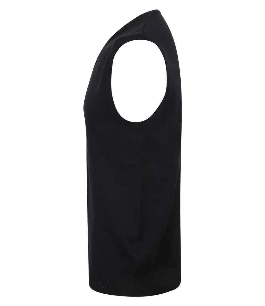 Lightweight Sleeveless Cotton V Neck Sweater - HB724 - Brand It Essex Ltd