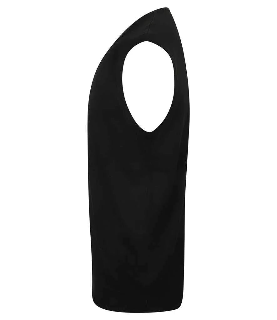 Lightweight Sleeveless Cotton V Neck Sweater - HB724 - Brand It Essex Ltd