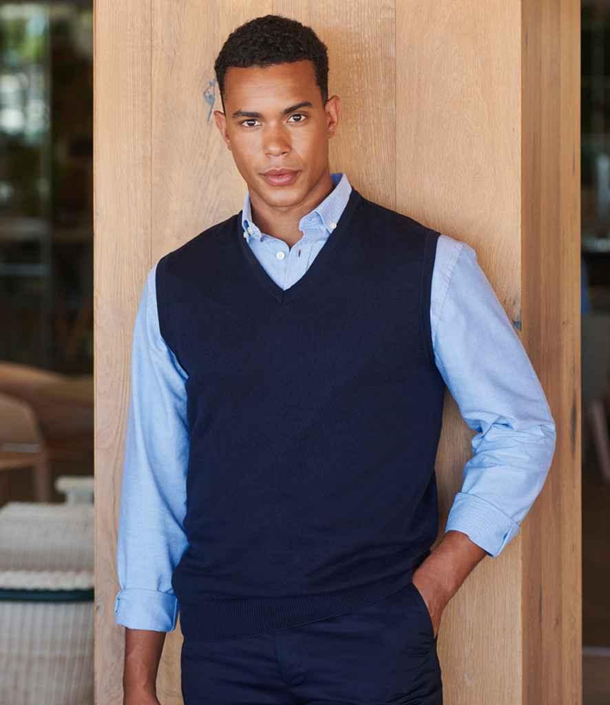 Lightweight Sleeveless Cotton V Neck Sweater - HB724 - Brand It Essex Ltd