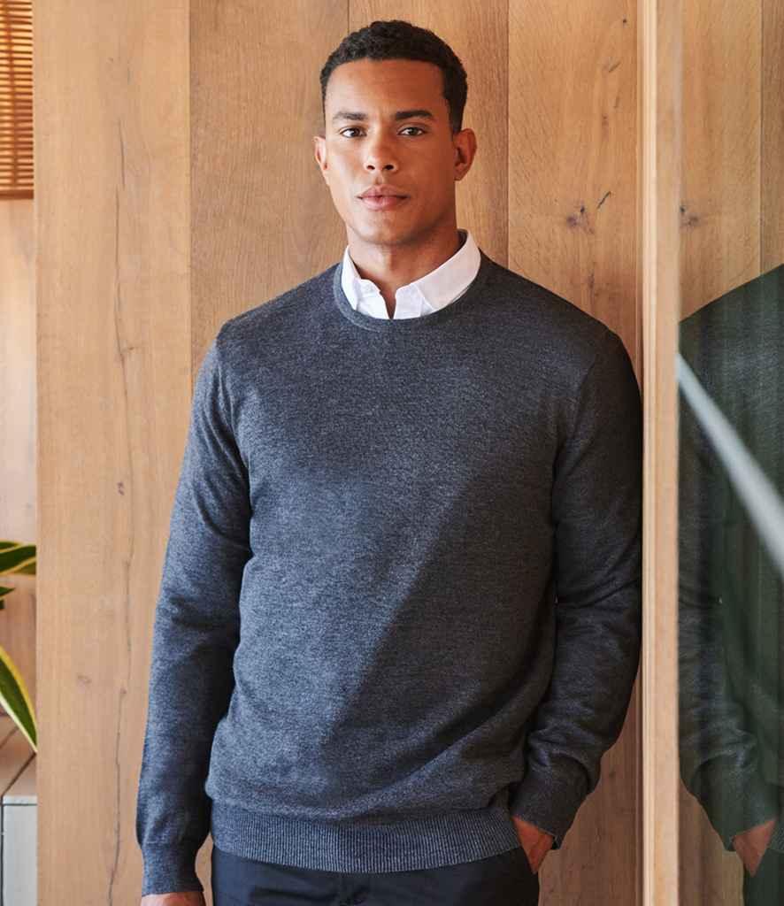 Lightweight Cotton Crew Neck Sweater - HB725 - Brand It Essex Ltd
