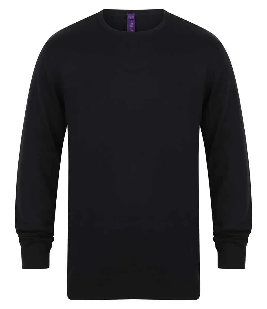 Lightweight Cotton Crew Neck Sweater - HB725 - Brand It Essex Ltd