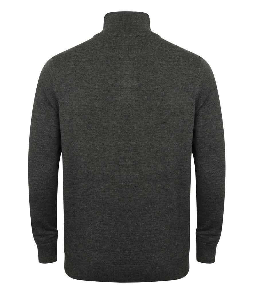 Zip Neck Sweater - HB729 - Brand It Essex Ltd