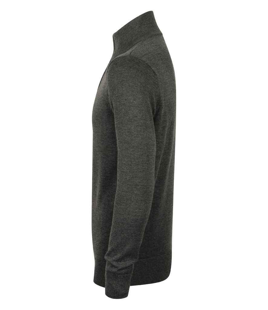 Zip Neck Sweater - HB729 - Brand It Essex Ltd