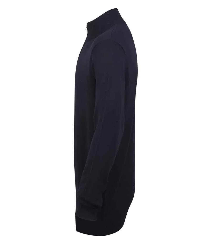 Zip Neck Sweater - HB729 - Brand It Essex Ltd
