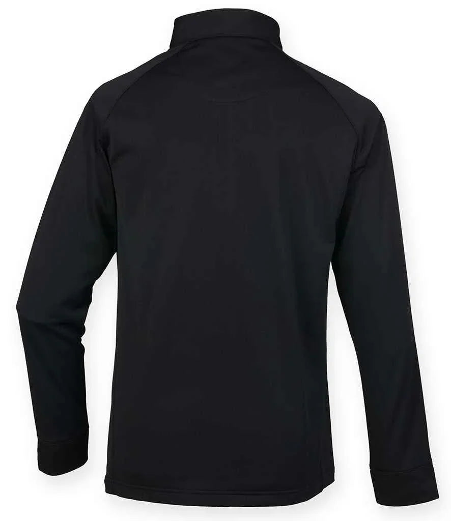 Henbury Zip Neck Wicking Top - HB862 - Brand It Essex Ltd
