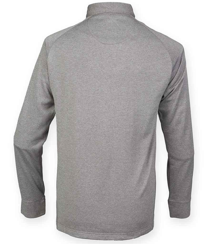 Henbury Zip Neck Wicking Top - HB862 - Brand It Essex Ltd
