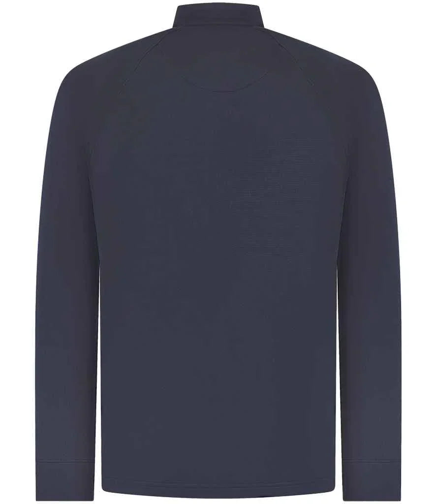 Henbury Zip Neck Wicking Top - HB862 - Brand It Essex Ltd