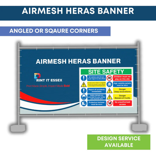Heras Fencing Banners - Single Panels - Brand It Essex Ltd