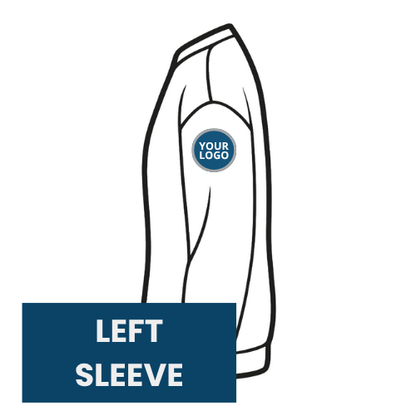 Sweatshirt branding location