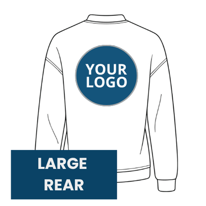 Sweatshirt branding location