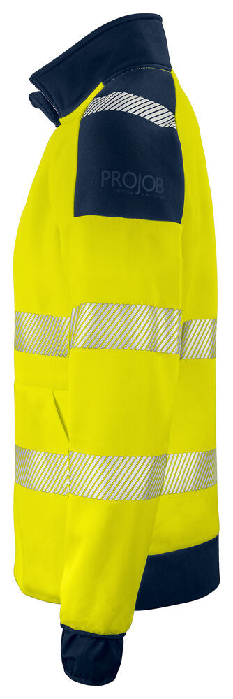 Projob 6109 Full Zip Hi Vis Sweatshirt