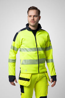 Projob 6109 Full Zip Hi Vis Sweatshirt