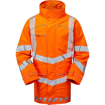 Personalised Custom Branded PULSAR® EVOLUTION Hi-Vis Orange Storm Coat - EVO250 - Brand It Essex Ltd