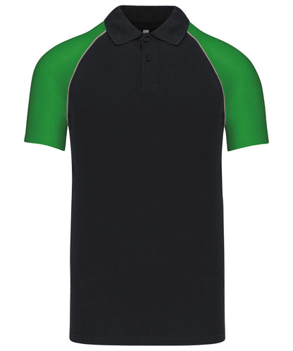 Kariban Contrast Baseball Polo Shirt (KB226)