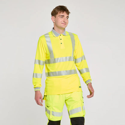 PULSAR Life Hi-Vis Long Sleeve Polo Shirt (LFE926)