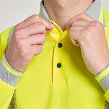 PULSAR Life Hi-Vis Long Sleeve Polo Shirt (LFE926)
