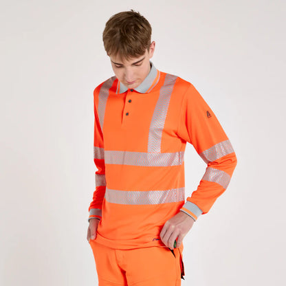 PULSAR Life Hi-Vis Long Sleeve Polo Shirt (LFE926)