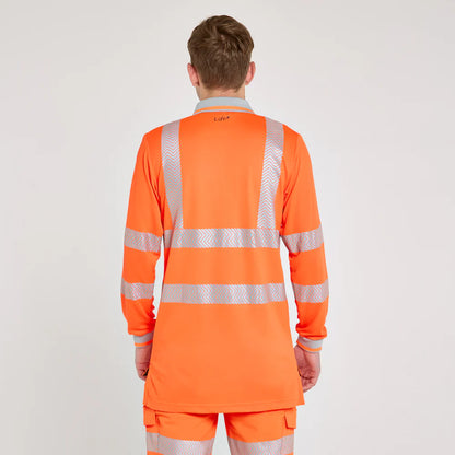 PULSAR Life Hi-Vis Long Sleeve Polo Shirt (LFE926)