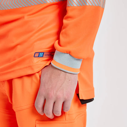 PULSAR Life Hi-Vis Long Sleeve Polo Shirt (LFE926)