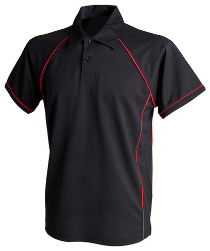 Finden & Hales Piped Performance Polo Shirt (LV370)