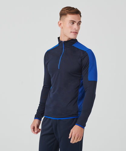 Finden & Hales 1/4 Performance Contrast Sweatshirt (LV571)
