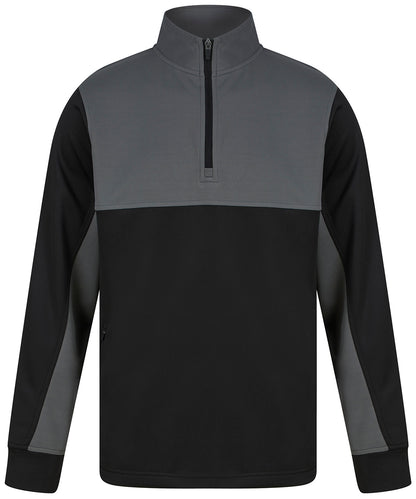 Finden & Hales 1/4 Zip Contrast Sweatshirt (LV874)