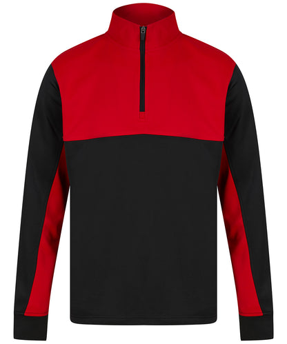 Finden & Hales 1/4 Zip Contrast Sweatshirt (LV874)