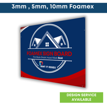 Printed Foamex Signs