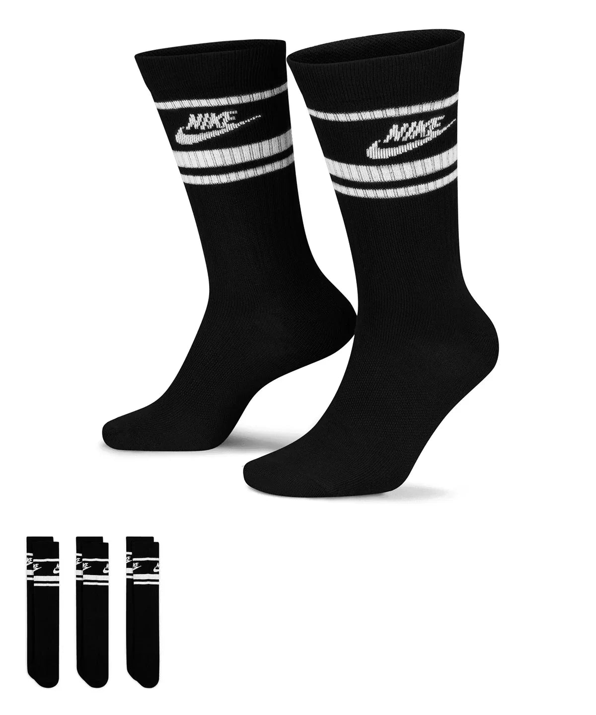 Personalised Custom Branded Nike Dri-FIT Sportswear everyday essential socks (3 pairs) - NK397 - Brand It Essex Ltd
