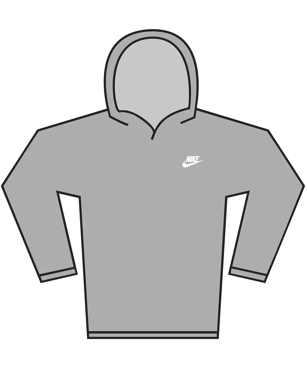 Personalised Custom Branded Nike Club knit hoodie - NK425 - Brand It Essex Ltd