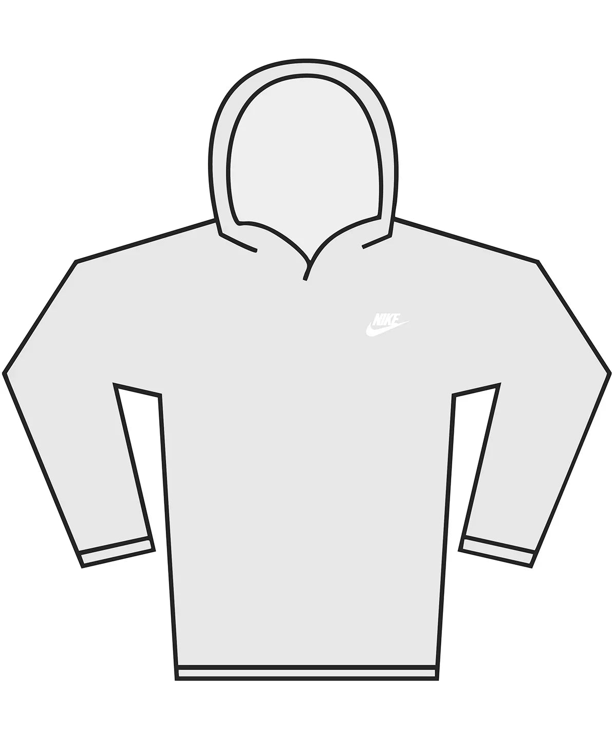 Personalised Custom Branded Nike Club knit hoodie - NK425 - Brand It Essex Ltd