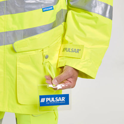 PULSAR® PROTECT Hi-Vis Mesh Lined Storm Coat (PR421)