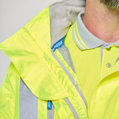 PULSAR® PROTECT Hi-Vis Mesh Lined Storm Coat (PR421)