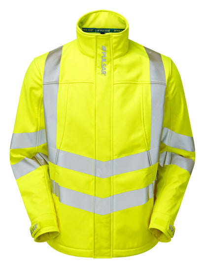 PULSAR® PROTECT Hi-Vis Yellow Interactive Softshell Jacket - P534