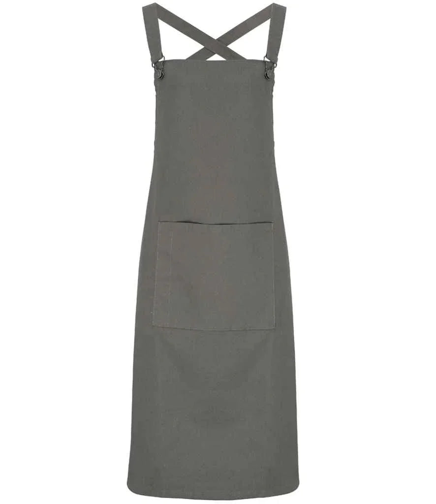 Premier Cross Back Barista Bib Apron - Brand It Essex Ltd