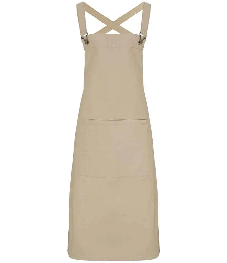 Premier Cross Back Barista Bib Apron - Brand It Essex Ltd