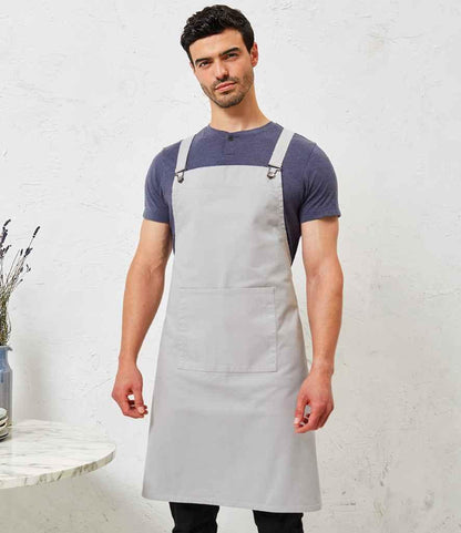 Premier Cross Back Barista Bib Apron - Brand It Essex Ltd
