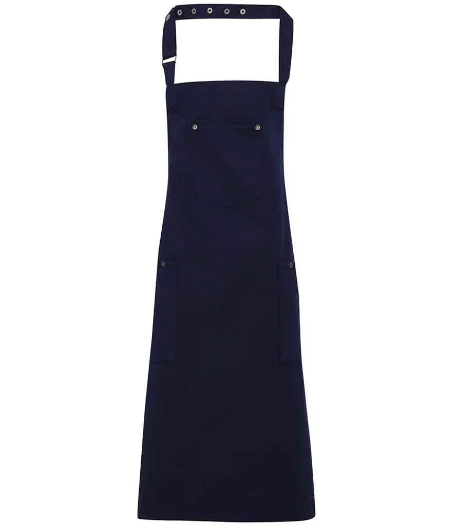Premier Chino Cotton Bib Apron - Brand It Essex Ltd