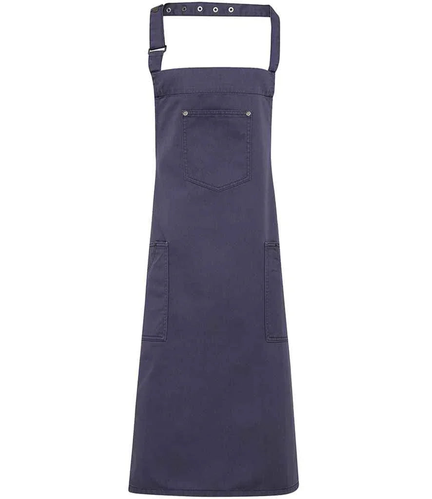 Premier Chino Cotton Bib Apron - Brand It Essex Ltd