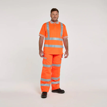 PULSAR® PROTECT Hi-Vis Orange Polo Shirt (PR176)