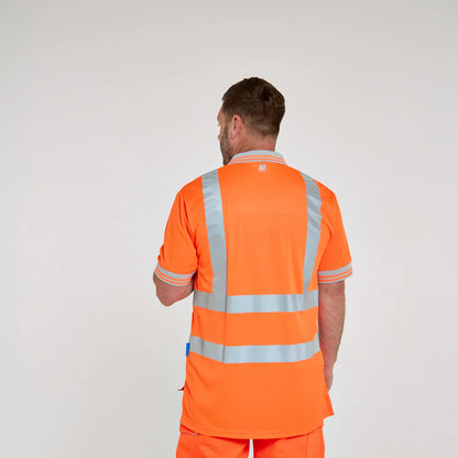 PULSAR® PROTECT Hi-Vis Orange Polo Shirt (PR176)