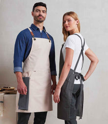 Premier Clip 'n' Clasp Cross Back Bib Apron - PR182 - Brand It Essex Ltd