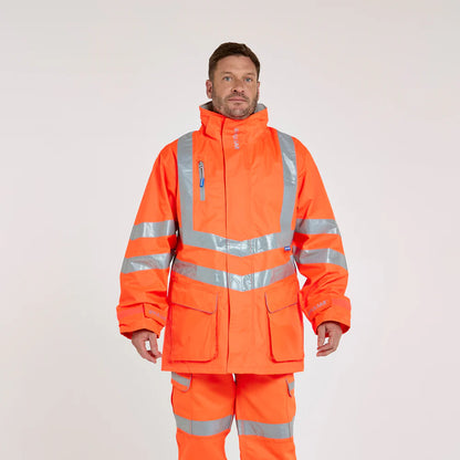 PULSAR® PROTECT Hi-Vis Mesh Lined Storm Coat (PR499)