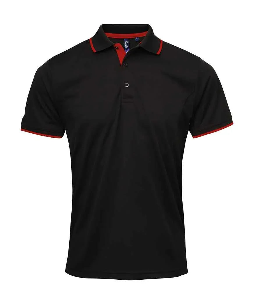 Personalised Custom Branded Premier Contrast Coolchecker® Polo Shirt - Brand It Essex Ltd